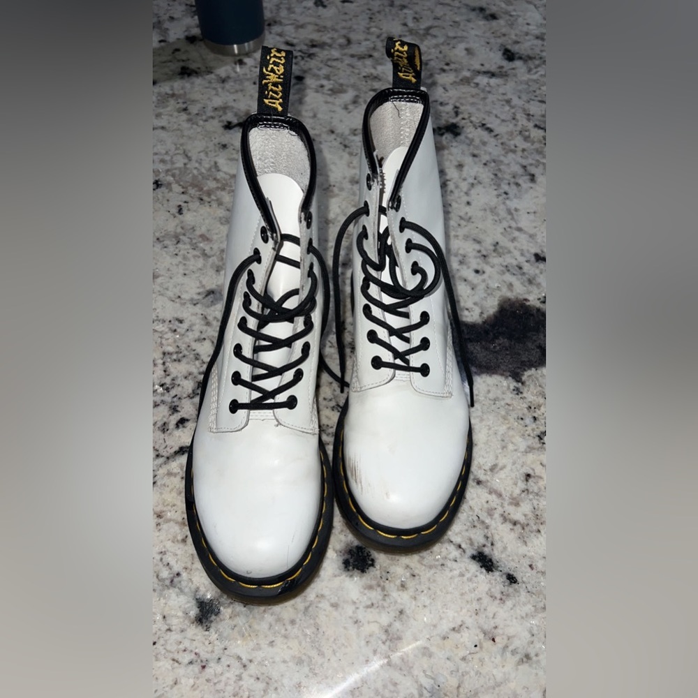White Doc Martins Size 8